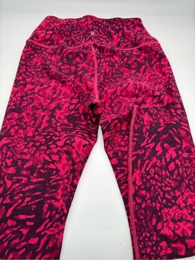 Peloton Hot Pink and Dark Magenta Animal Print Leggings